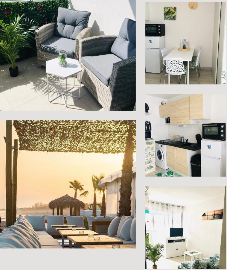 Studio Cosy Et Moderne Au Couchant Situe 150M De La Plage -Avec Parking Gratuit Prive - 25M2 - Climatise - Balcon - Wifi Gratuit La Grande-Motte Kültér fotó